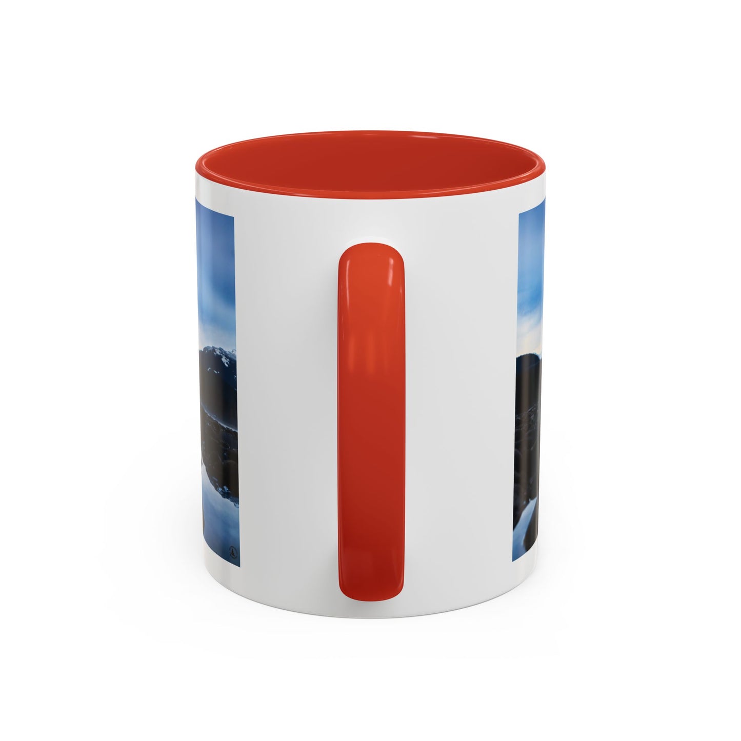Mountain Lake Accent Coffee Mug — Scenic Wilderness Photo Travel Gift (11/15oz)