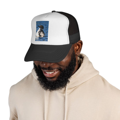 Loon Waterfowl Trucker Cap – Vintage Nature Bird Hat for Birdwatchers