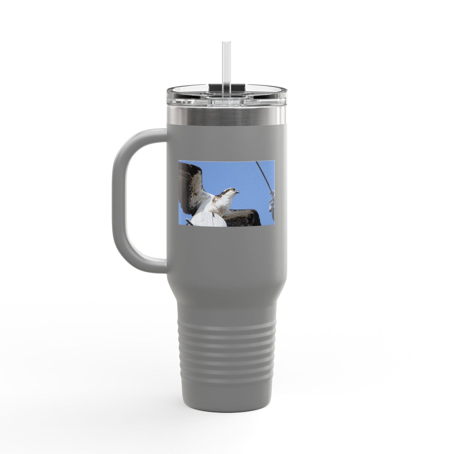 40oz Insulated Travel Mug — Seagull Photo Beach Tumbler