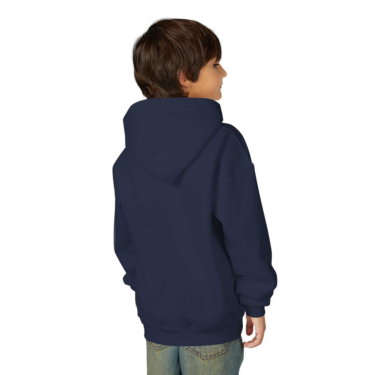 Youth Hoodie with Close-Up Cormorant Photo — Nature-Lover Kids Pullover