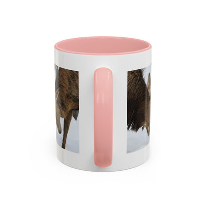 Deer Antler Clash Coffee Mug — Rustic Wildlife Accent Mug (11/15oz)