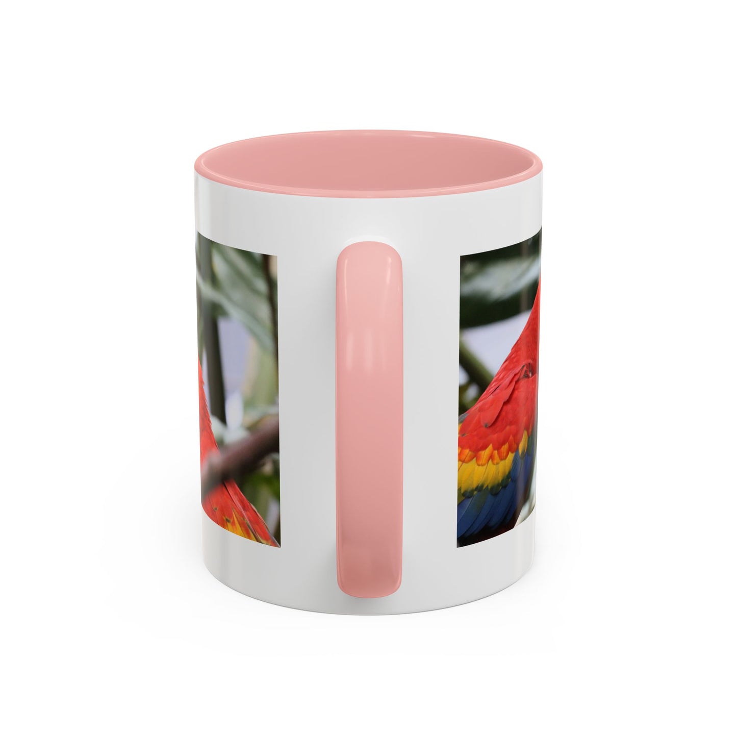 Scarlet Macaw Coffee Mug — Tropical Parrot Accent Mug (11/15oz)