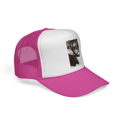 Moose Photo Trucker Cap – Rustic Outdoor Hunting Hat