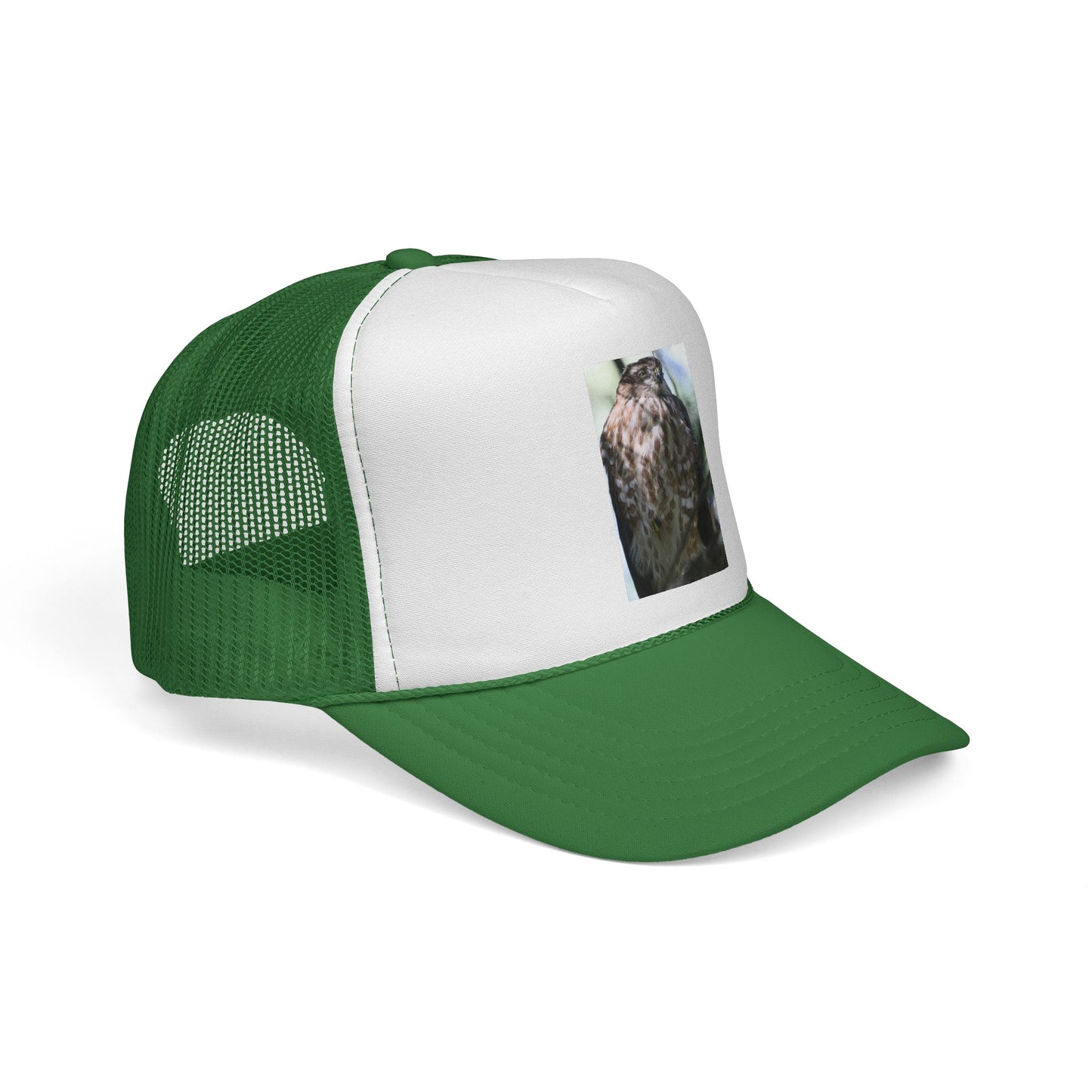 Trucker Hat with Owl Photo — Outdoor Nature Cap for Bird Lovers
