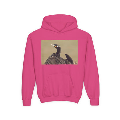Cormorant Bird Photo Hoodie | Wildlife Photography Kids Sweatshirt