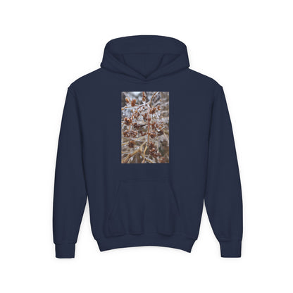 Youth Hoodie — Frosted Winter Berries Photo Print