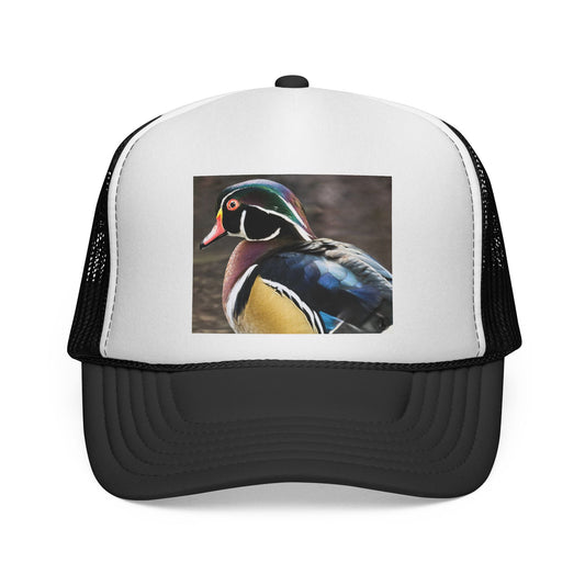 Wood Duck Trucker Hat — Colorful Waterfowl Baseball Cap for Bird Lovers