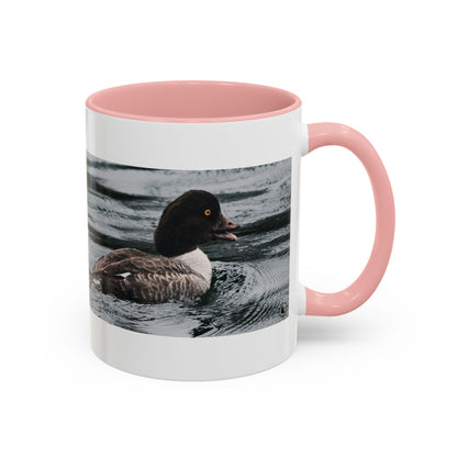 Goldeneye Duck Photo Accent Coffee Mug — Wildlife Nature Lover Gift (11/15 oz)