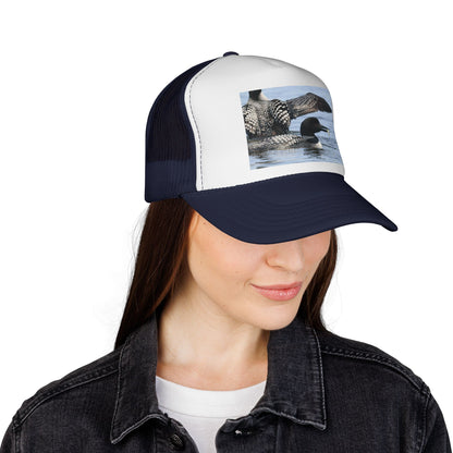 Loon Photo Trucker Hat — Wildlife Birdwatching Cap