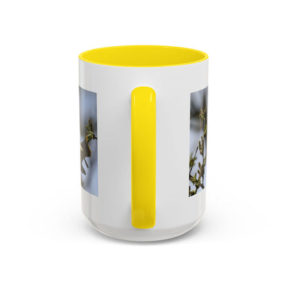 Cedar Waxwing Bird Photo Accent Coffee Mug