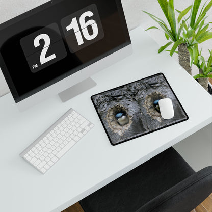 Bird Nest Trio Desk Mat — Cute Chick in Tree Hole XXL Mousepad
