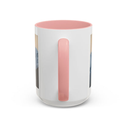 Mountain Sunrise Accent Coffee Mug — Scenic Snow Peak Photo (11/15oz)