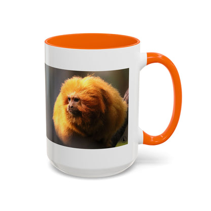 Golden Lion Tamarin Coffee Mug — Cute Exotic Monkey Accent Mug (11/15oz)