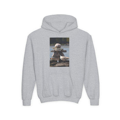 Youth Hoodie with Cute Duck Plush Photo — Kids' Cozy Animal Pullover