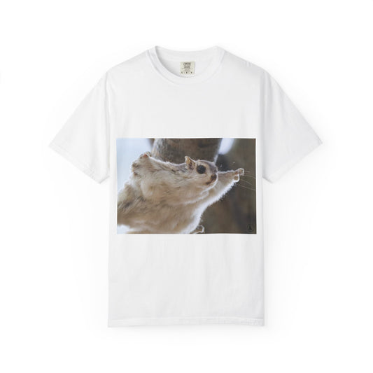 Aerial Grace: Woodland Glider, Nature's Acrobatphotography shirts