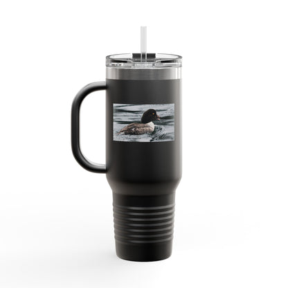 40oz Insulated Travel Mug with Duck Photo – Thermal Tumbler for Birdwatchers & Outdoor Lovers