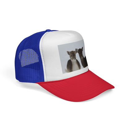 Deer Couple Trucker Cap — Cute Wildlife Snapback Hat