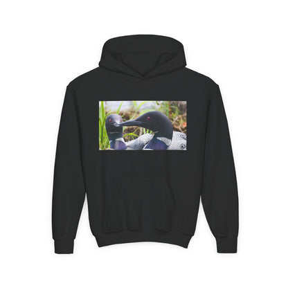 Youth Hoodie — Realistic Waterfowl Duck Photo Print
