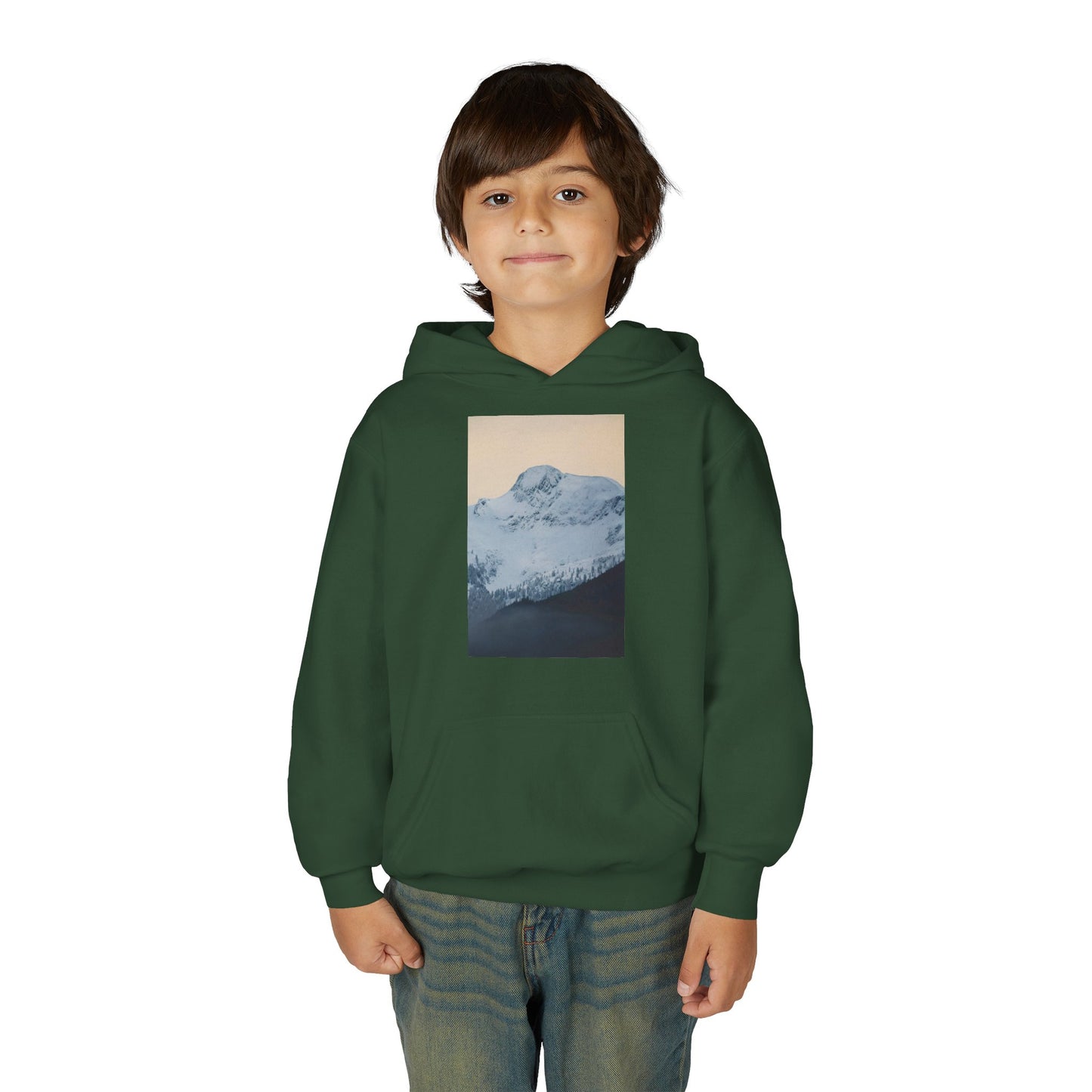 Mountain Mist Youth Hoodie – Snow Peak Graphic Pullover