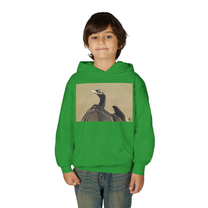 Cormorant Bird Photo Hoodie | Wildlife Photography Kids Sweatshirt