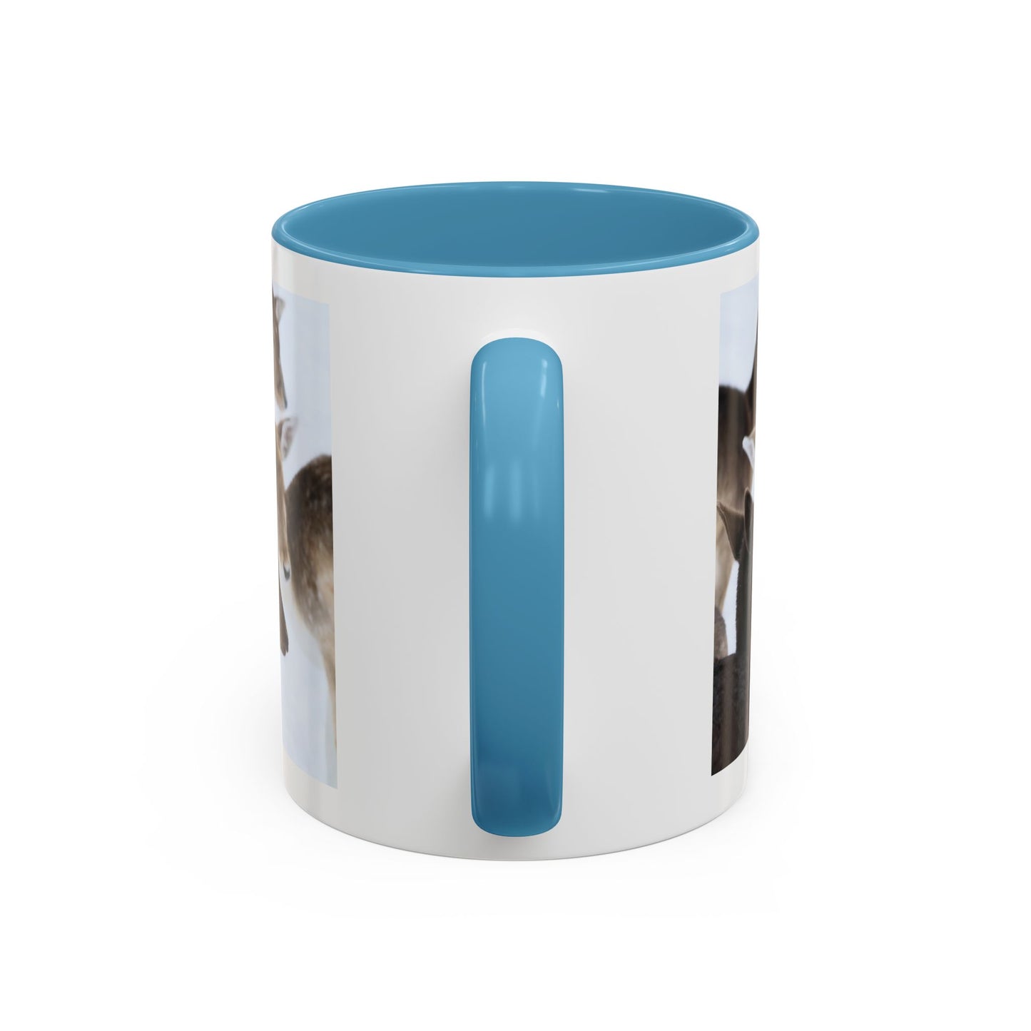 Deer Herd Accent Coffee Mug — Wildlife Photo Ceramic Mug (11/15oz)