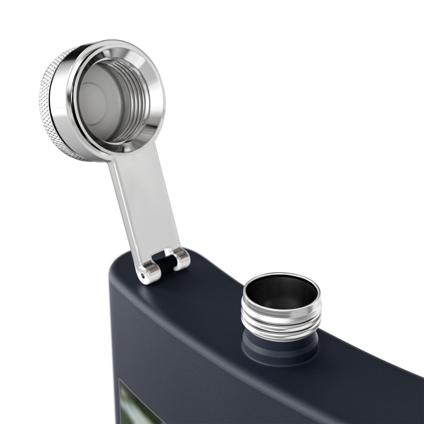 Parrot Photo Stainless Steel Flask — 6oz Tropical Scarlet Macaw Hip Flask