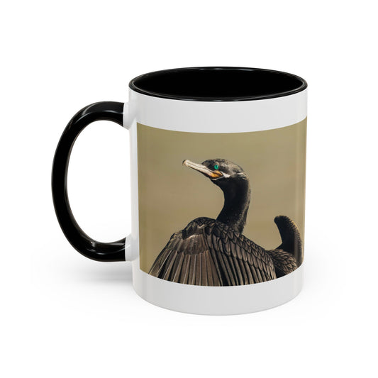 Cormorant Photo Coffee Mug – Birdwatching Nature Gift (11/15oz)
