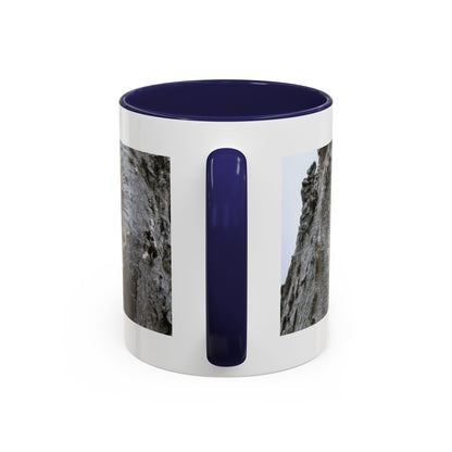 Bluebird in Tree Cavity Accent Coffee Mug — Nature Wildlife Ceramic Mug (11/15oz)