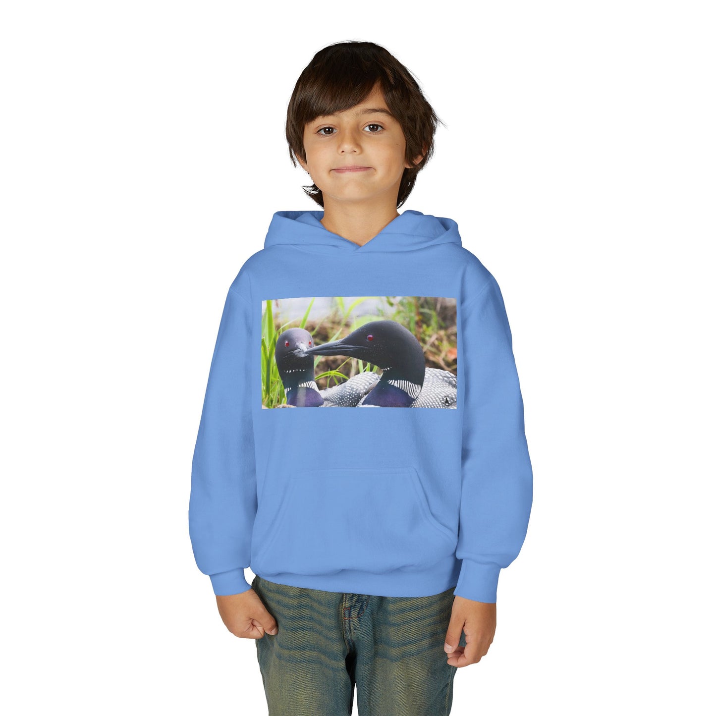 Youth Hoodie — Realistic Waterfowl Duck Photo Print
