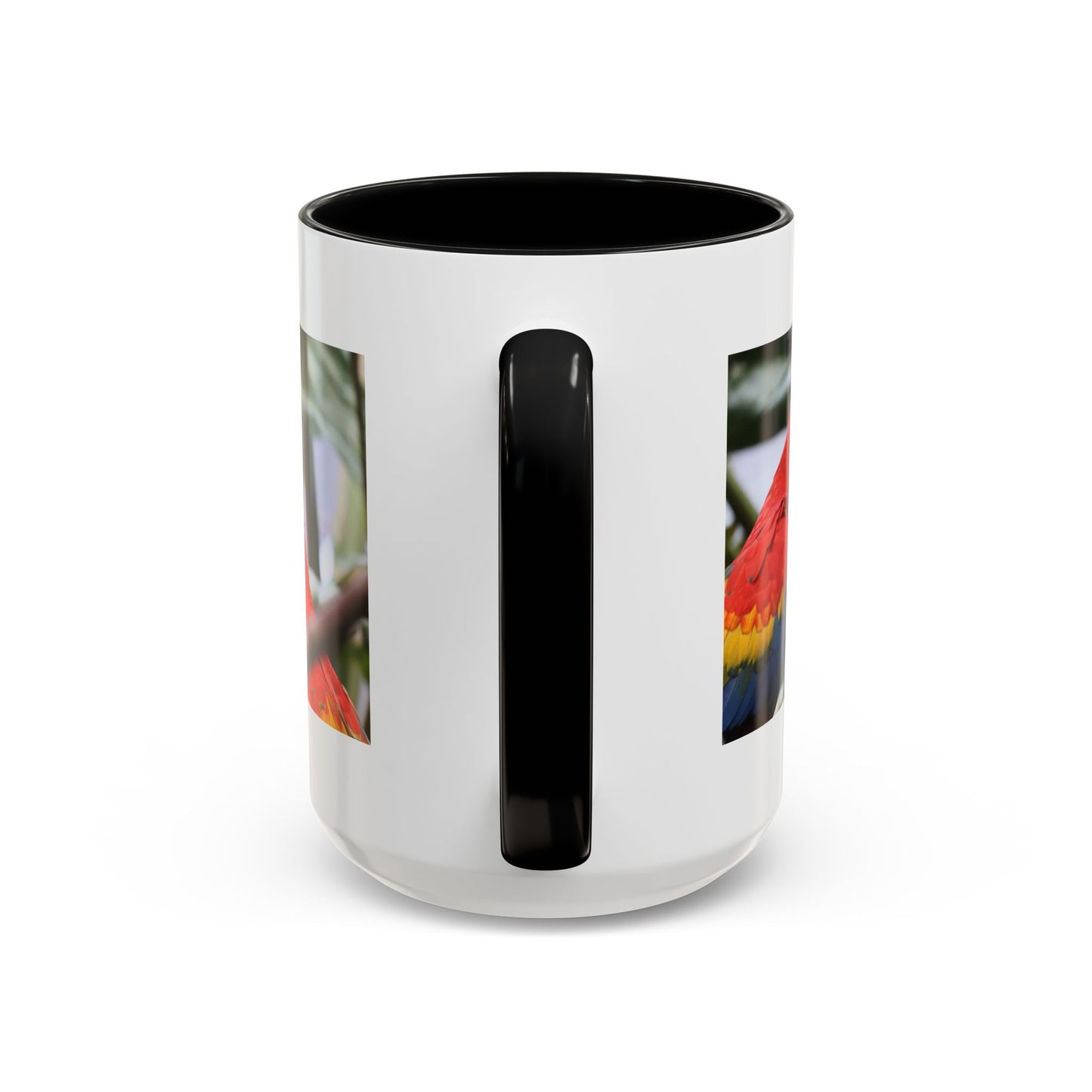 Scarlet Macaw Coffee Mug — Tropical Parrot Accent Mug (11/15oz)