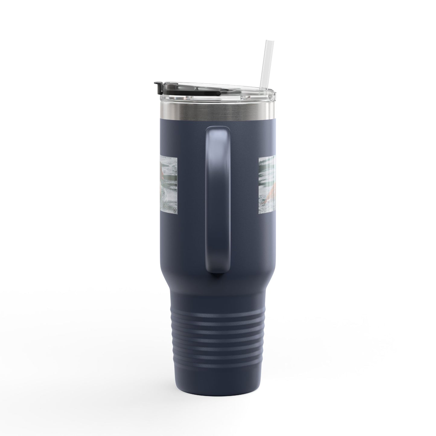 40oz Insulated Travel Mug with Duck Photo – Thermal Tumbler for Birdwatchers & Outdoor Lovers