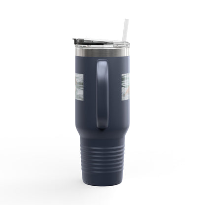 40oz Insulated Travel Mug with Duck Photo – Thermal Tumbler for Birdwatchers & Outdoor Lovers