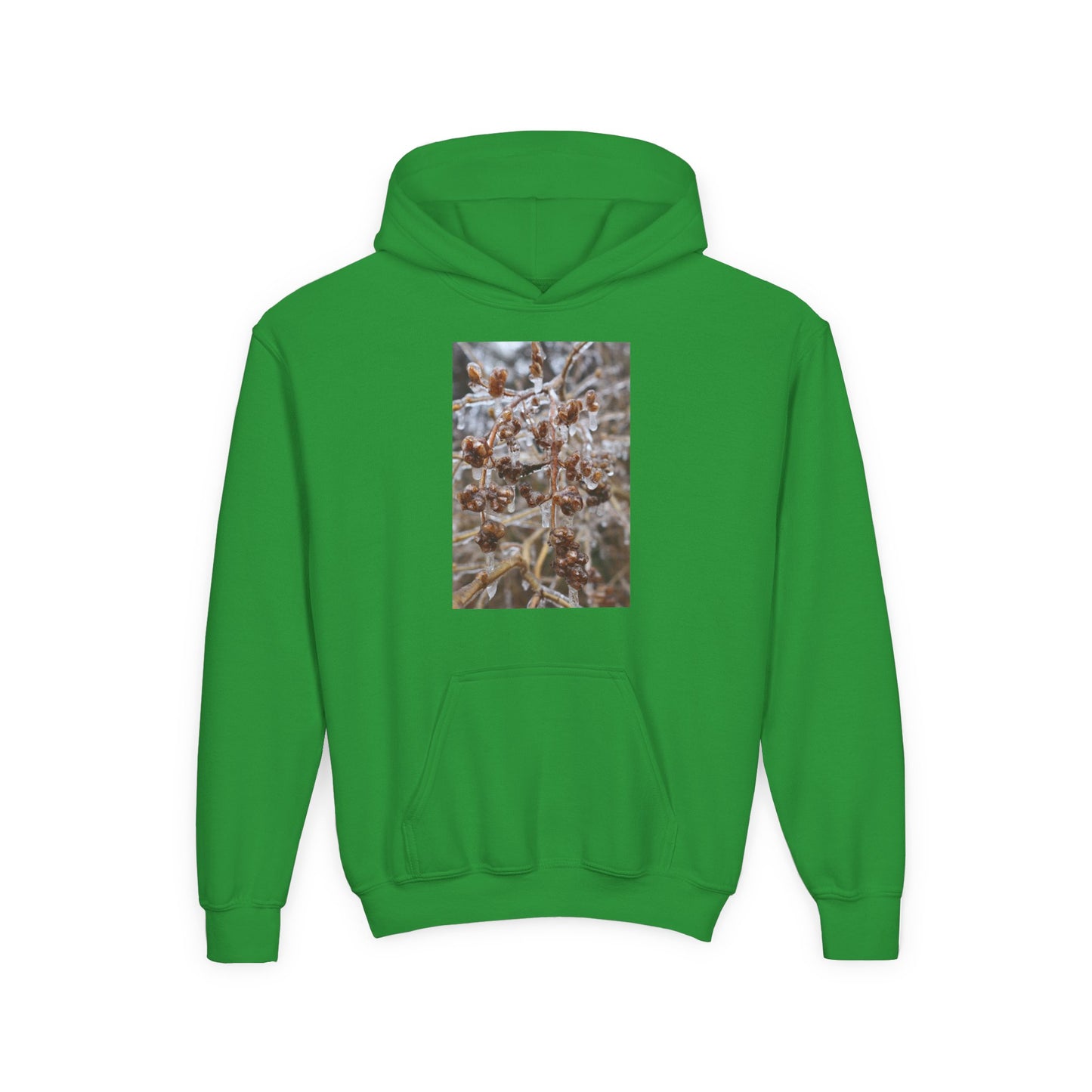 Youth Hoodie — Frosted Winter Berries Photo Print