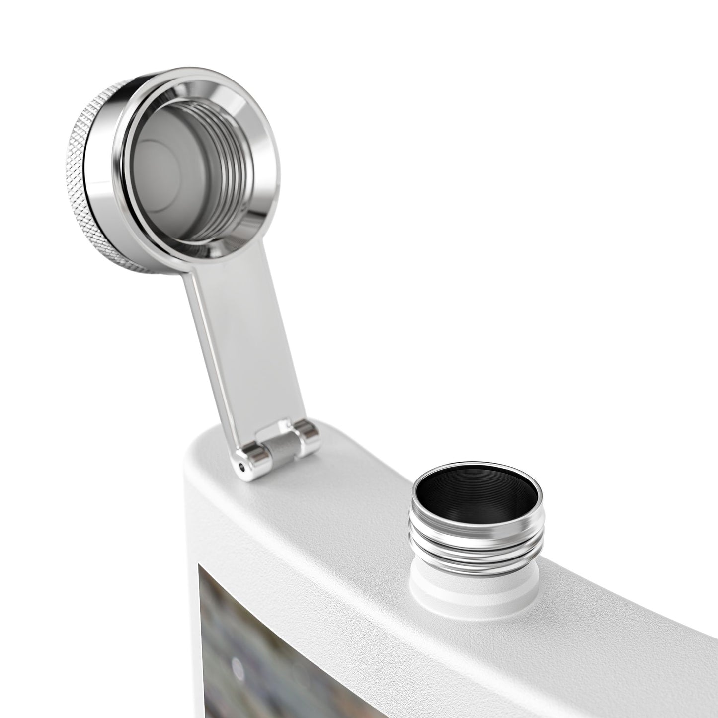 6oz Stainless Steel Flask – Sandpiper Wildlife Photo Hip Flask for Birdwatchers