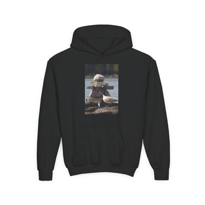 Youth Hoodie with Cute Duck Plush Photo — Kids' Cozy Animal Pullover