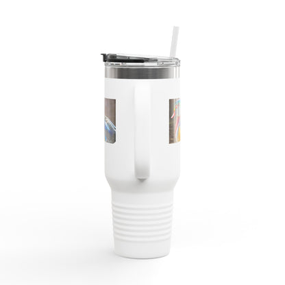 Wood Duck 40oz Insulated Travel Mug — Large Stainless Tumbler with Handle