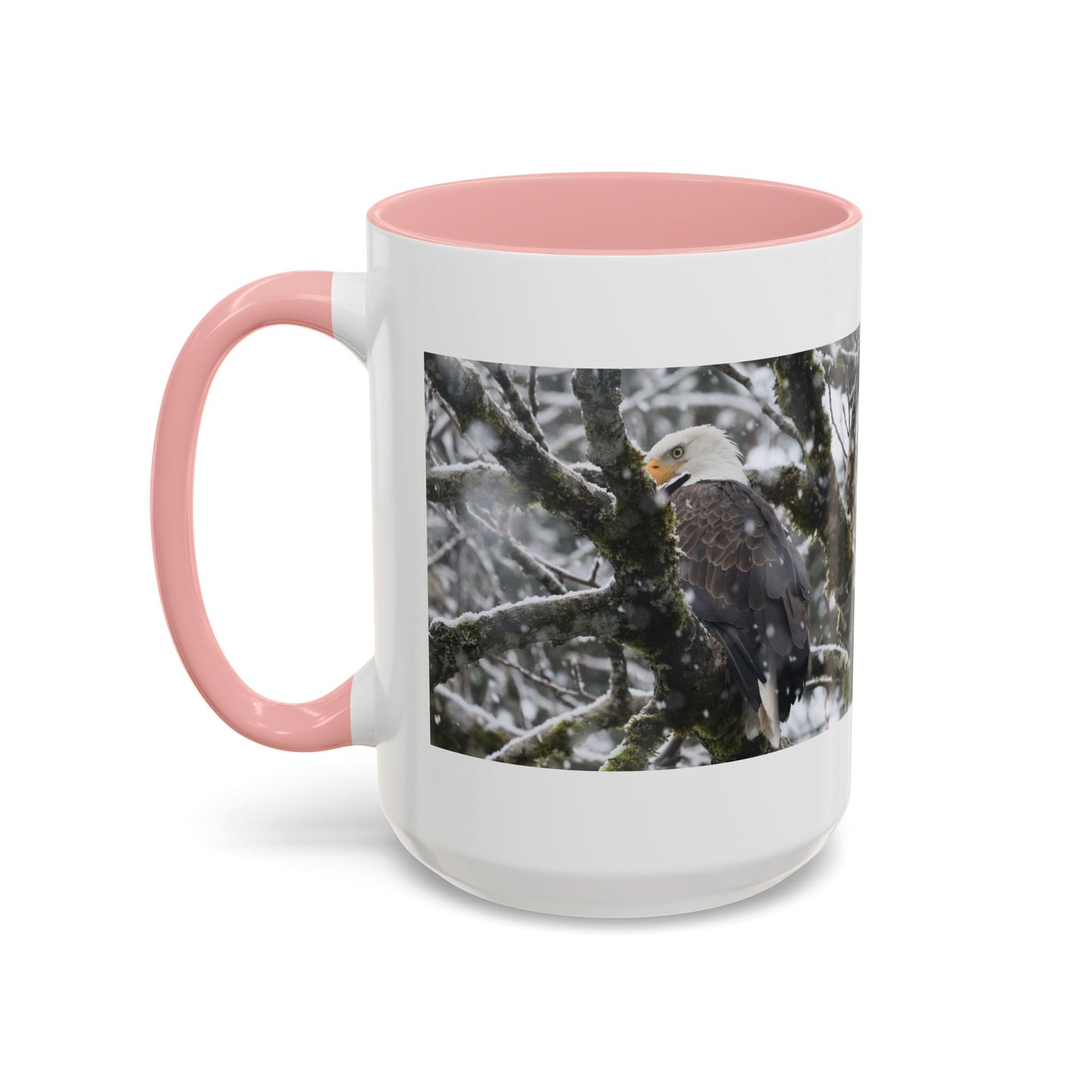 Bald Eagle Winter Photo Coffee Mug — 11/15oz Accent Mug