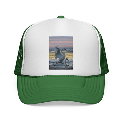 Trucker Cap — Dancing Dolphin Sunset Mesh Hat