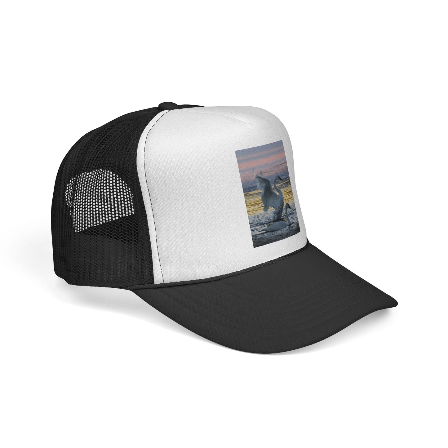 Trucker Cap — Dancing Dolphin Sunset Mesh Hat