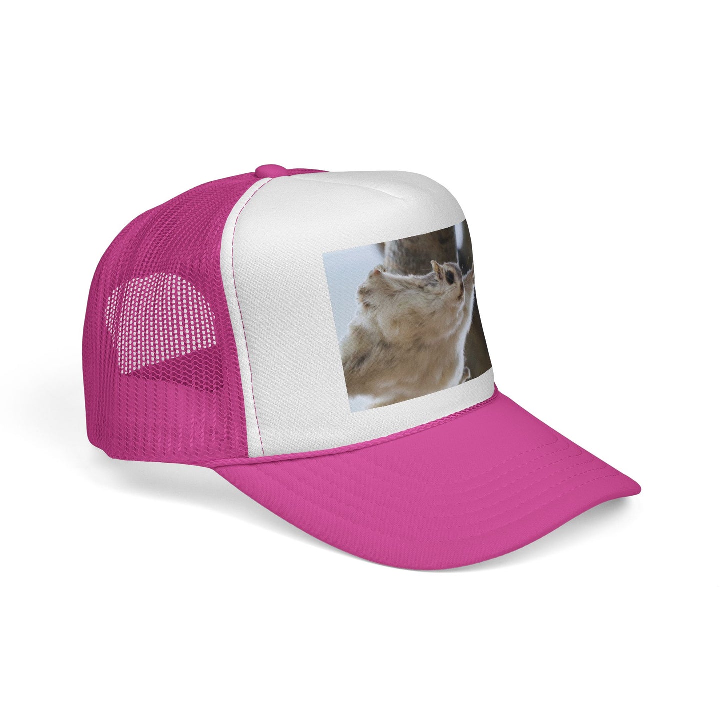 Squirrel Photo Trucker Cap - Cute Wildlife Snapback Hat