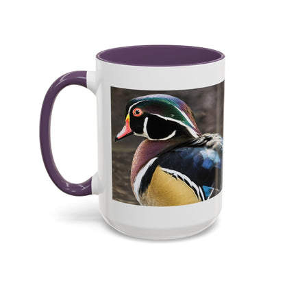 Wood Duck Accent Coffee Mug — Colorful Waterfowl Photo Mug (11/15 oz)