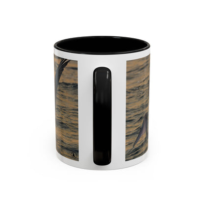 Pelican Sunrise Accent Coffee Mug — 11/15oz Ceramic Mug for Bird Lovers