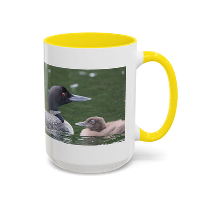 Loon Family Accent Coffee Mug – Wildlife Photo Tea Mug (11/15 oz)