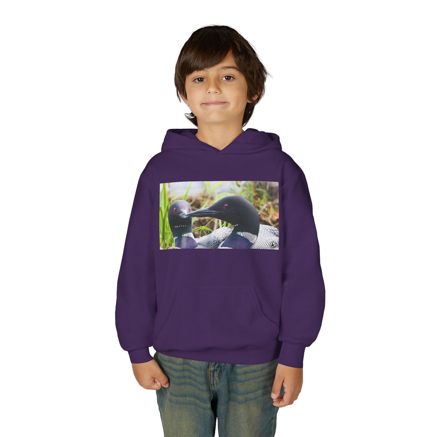 Youth Hoodie — Realistic Waterfowl Duck Photo Print
