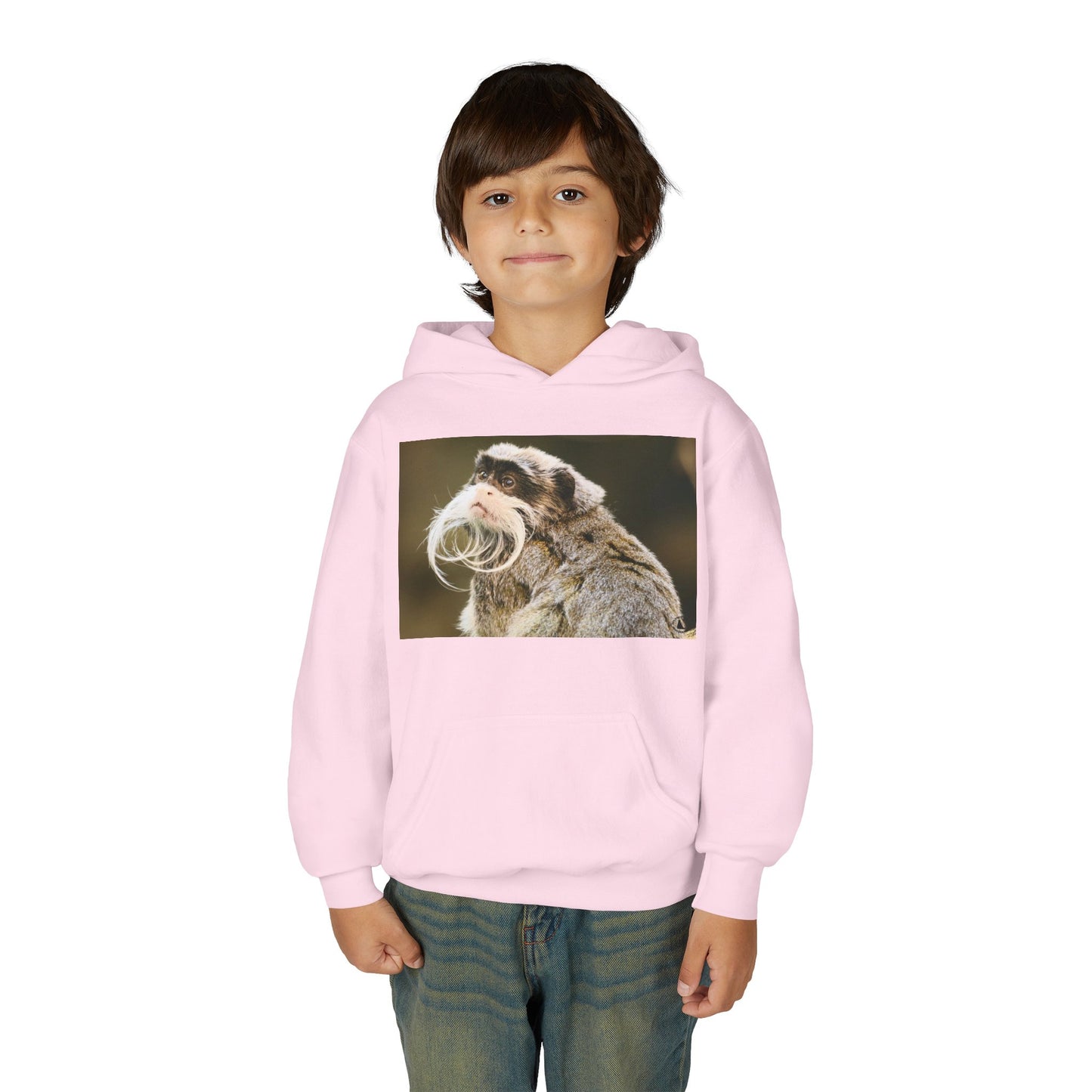 Youth Hoodie with Mustached Tamandua Anteater Photo – Cute Animal Kids Sweatshirt