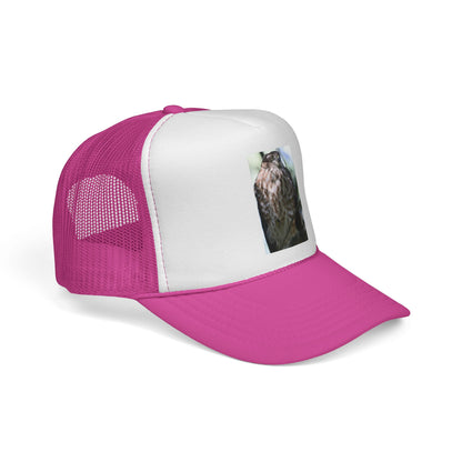 Trucker Hat with Owl Photo — Outdoor Nature Cap for Bird Lovers