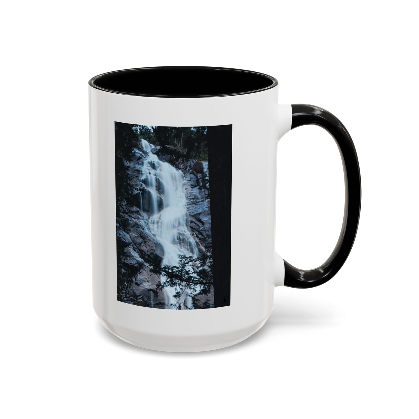 Waterfall Photo Accent Coffee Mug – Scenic Nature Travel Gift (11/15oz)