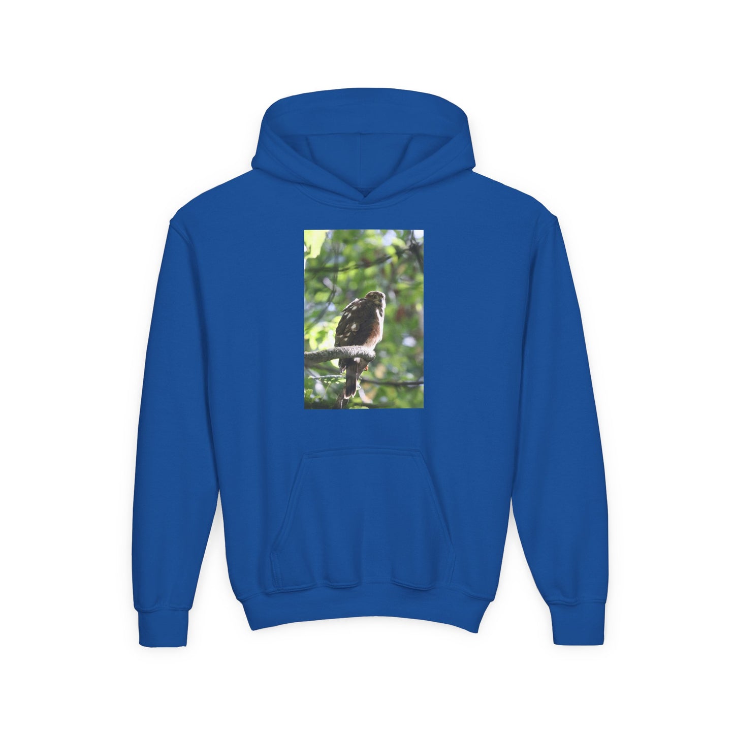 Youth Hoodie — Woodland Sparrow Photo Pullover
