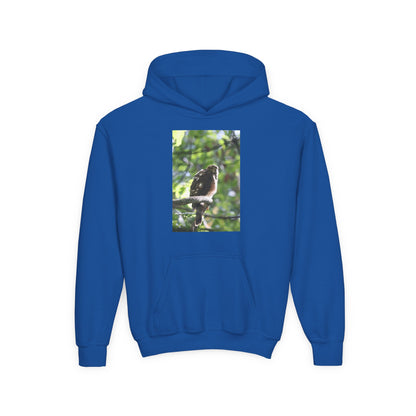 Youth Hoodie — Woodland Sparrow Photo Pullover
