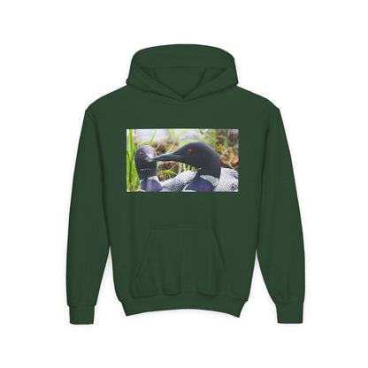 Youth Hoodie — Realistic Waterfowl Duck Photo Print